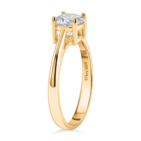 D'Joy Moissanit Ring, 925 Silber vergoldet - 1 ct. image number 5