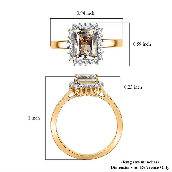 AAA Turkizit, Weißer Diamant Ring 585 Gold (Größe 19.00) ca. 3,03 ct image number 5