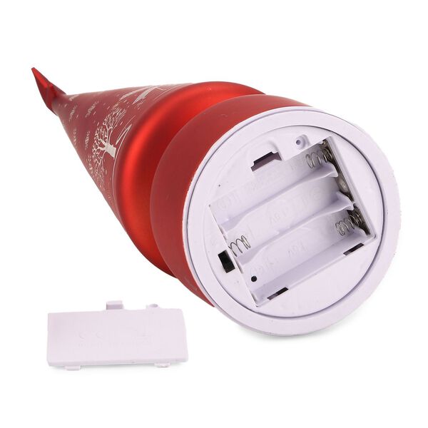 LED-Deko-Tannenbaum mit drehendem Licht, Glas, 9x41 cm, Rot image number 5