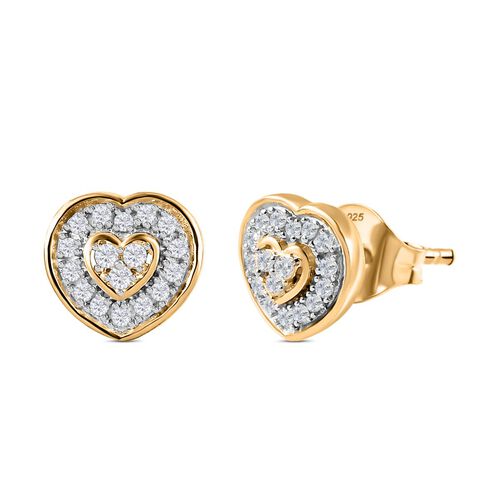 Herz Diamant Ohrringe - 0,19 ct. image number 0