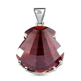 J Francis gefertigt mit SWAROVSKI- Roter Magma Swarovski Kristall Anhänger