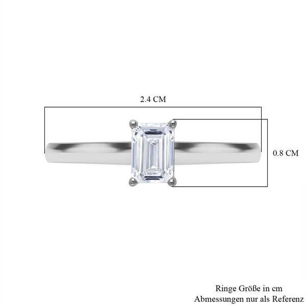 LUXURIANT IGI zertifizierter VS-E Labor Diamant Ring in 950 Platin- 1 ct. image number 2