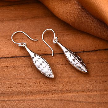 Royal Bali Kollektion - Strukturierte Silber-Ohrringe