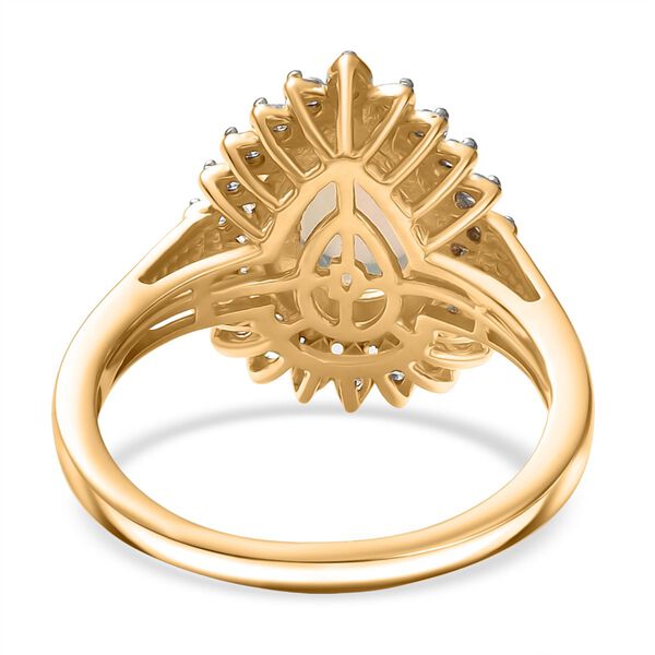 D'Joy AA nat&uuml;rlicher, &auml;thiopischer Welo Opal und Zirkon Ring - 1,28 ct. image number 5