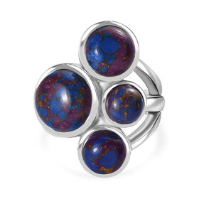 Lila Türkis-Ring - 7,82 ct.