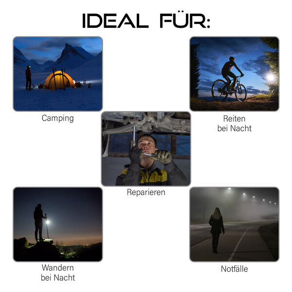 Stirnlampe mit 3 Modi image number 4