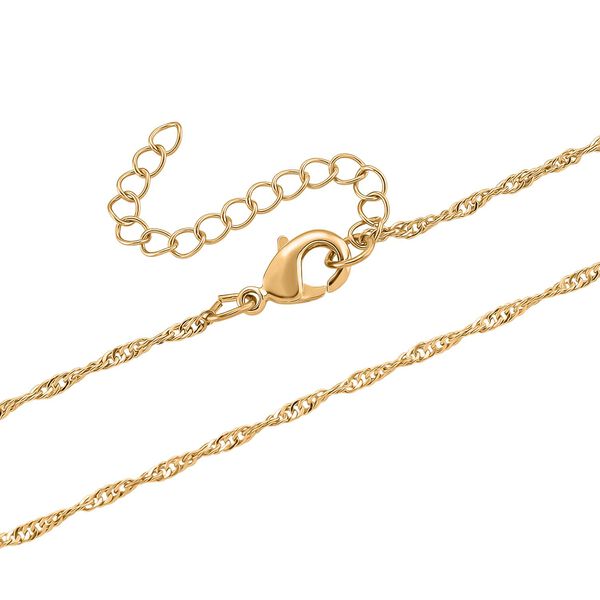 Wei&szlig;er Zirkonia Halskette ca. 52 cm Nickelfreies Messing 0.20 ct image number 5