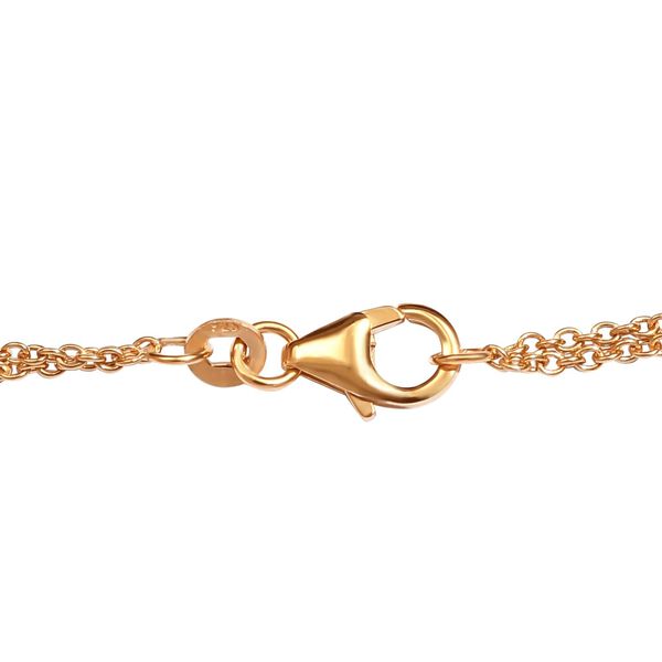 Afrikanische Rubin und Zirkon-Halskette in Silber image number 4