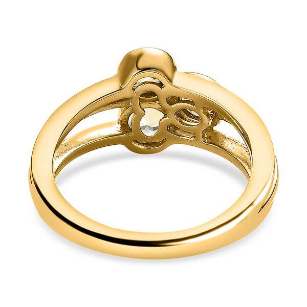 AA natürlicher, goldener Tansanit-Ring - 0,75 ct. image number 6
