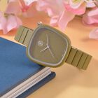 Strada - Japanisches Uhrwerk, Edelstahl Hydraulik-Zifferblatt & Legierung-Armband, 23 cm, grün image number 1