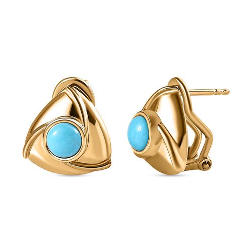 AA Sleeping Beauty Türkis Ohrringe- 1.01 ct. image number 0