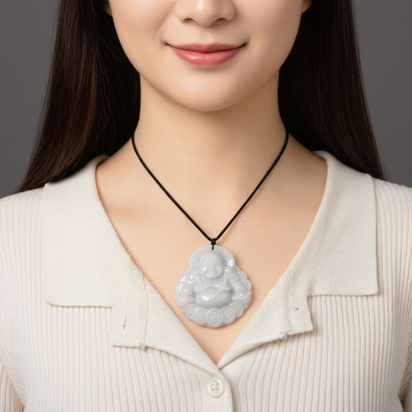 Flexible wei&szlig;e Jade Halskette - 230 ct. image number 2