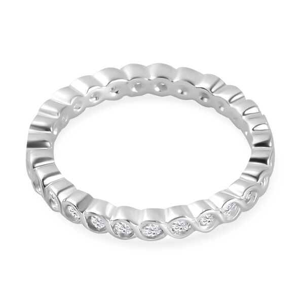 LUSTRO STELLA - wei&szlig;er Zirkonia-Ring, 925 Silber  ca. 0,77 ct image number 6