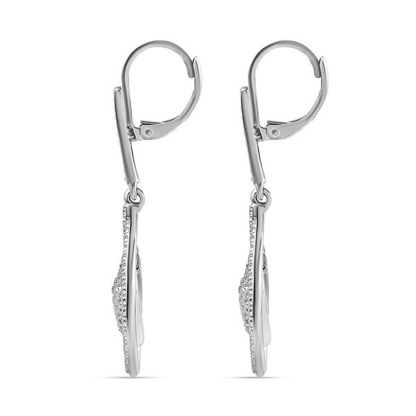 Ohrringe mit Diamantakzenten in Silberton image number 3