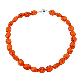 Synthetische Bernstein-Halskette, 45cm