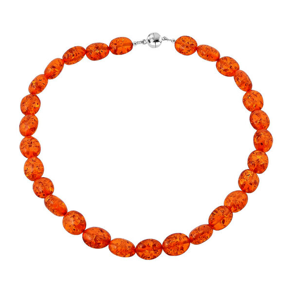 Synthetische Bernstein-Halskette, 45cm