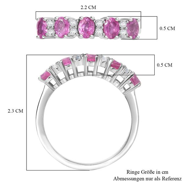 D'Joy Ilakaka rosa Saphir und Zirkon Ring - 1,62 ct. image number 7
