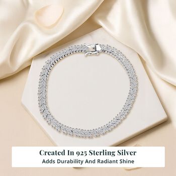 LUXURIANT SI-GH Labor Baguette Diamant 18,5cm Armband - 4 ct.