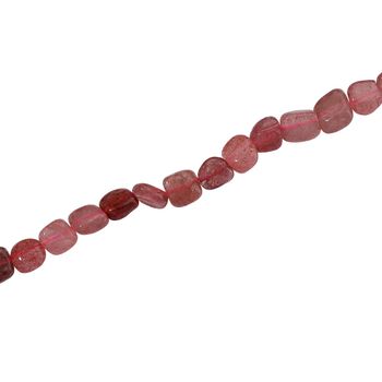 Erdbeer Quarz Halskette, 45+5cm - 189,50 ct.