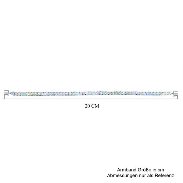 D'Joy AA Natürlicher, äthiopischer Welo Opal Armband ca. 19 cm 925 Silber rhodiniert ca. 6,03 ct. image number 5