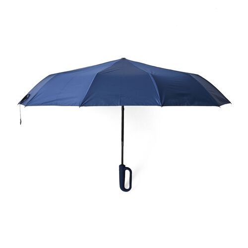 Sturmfester Regenschirm mit Aufbewahrungstasche, 58cm, Marineblau image number 0