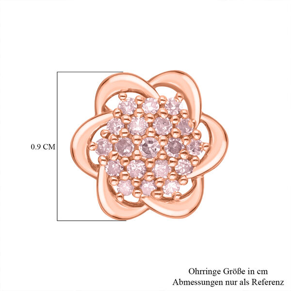 Natürliche rosa Diamant-Ohrringe - 0,25 ct. image number 5
