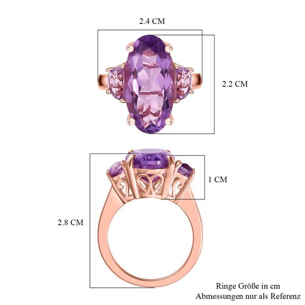 Bold Rose de France Amethyst Ring image number 7