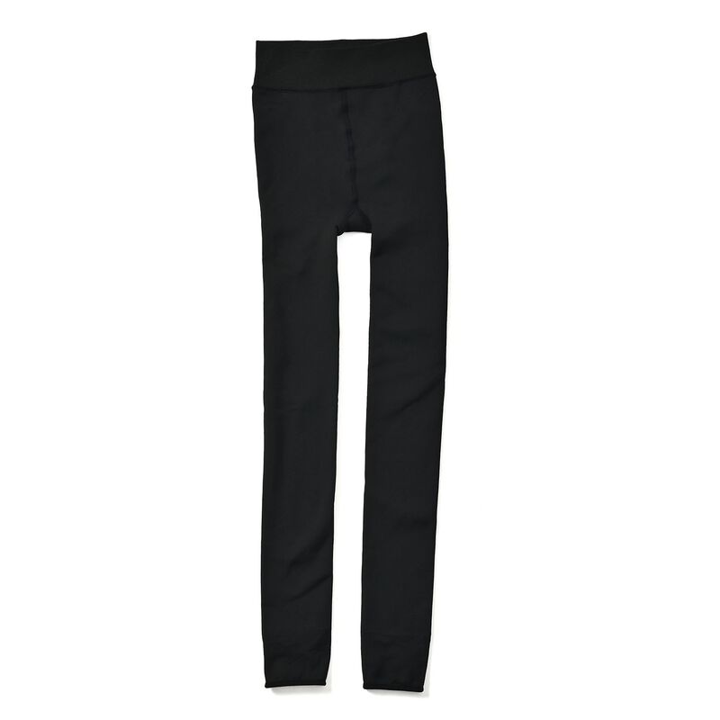 Thermo-Leggings mit Mikroflanell gefüttert, schwarz image number 0