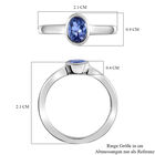 Tansanit-Ring, 925 Silber platiniert  ca. 0,73 ct image number 6