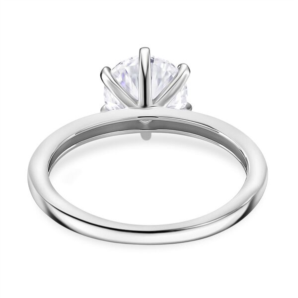 RADIANTA - 2er Set GRA zertifiziert Moissanit (D-VVS) Ring, 925 Silber rhodiniert (Größe 18.00) ca. 3.28 ct image number 5