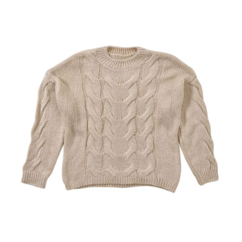 LA MAREY - Crewneck Pullover, S-L, Beige image number 0