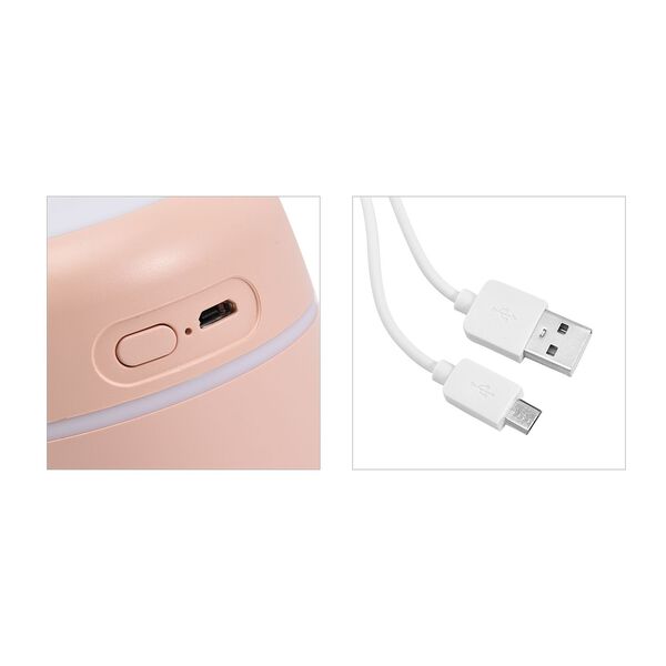 MINI USB-Luftbefeuchter mit Nachtlichtfunktion und 2 Spr&uuml;hmodi, 8x8x12cm, beige image number 6