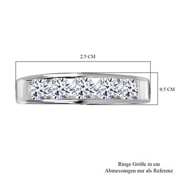 LUXURIANT IGI zertifizierter VS-EF Labor Diamant Ring in 950 Platin - 1,60 ct.