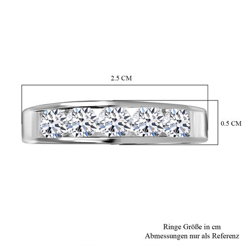 LUXURIANT DIAMOND- IGI zertifizierter VS-EF Labor Diamant Ring in 950 Platin - 1,60 ct. image number 2