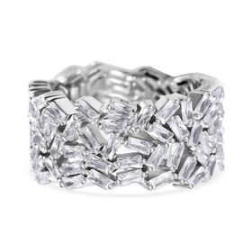 LUSTRO STELLA Weißer Zirkonia-Ring - 10,41 ct.
