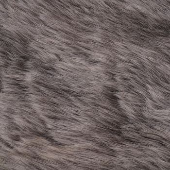 Kunstfell Teppich, Dunkelgrau