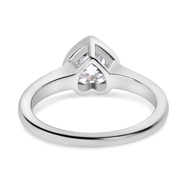 Moissanit Herz Ring - 1,30 ct. image number 6