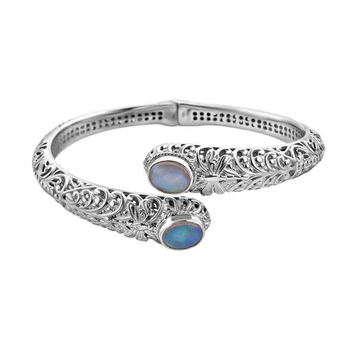 Royal Bali Kollektion- natürlicher, äthiopischer Welo Opal 18,5cm Armreif - 3,46 ct. image number 0