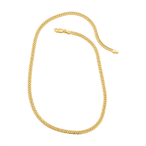 Italienische Halskette, ca. 45 cm, 925 Silber vergoldet ca. 13,94g image number 3