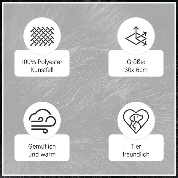Flauschiger Kunstfell Hut, Schwarz image number 6