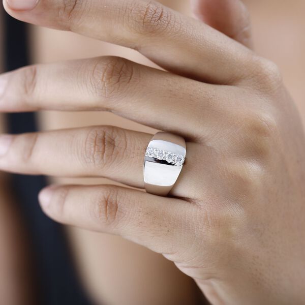 Moissanit Ring - 0,43 ct. image number 3