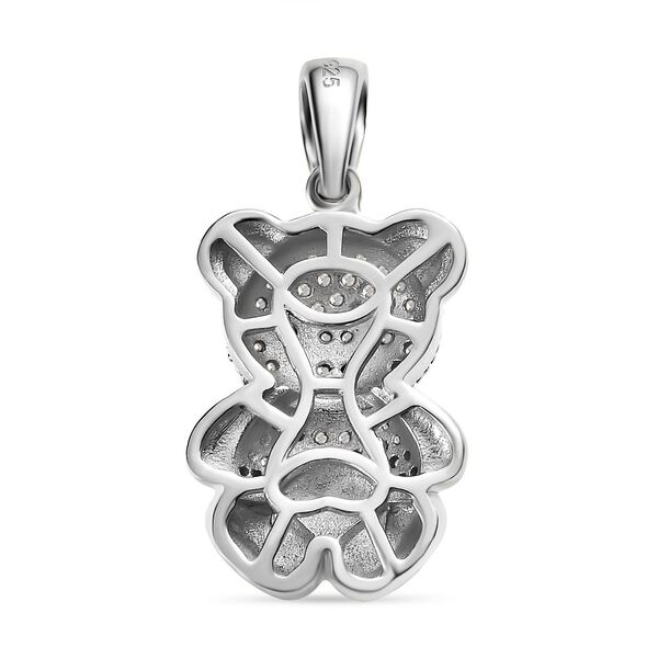 Weißer Diamant und Schwarzer Diamant, Anhänger 925 Silber platiniert ca. 0.25 ct image number 5