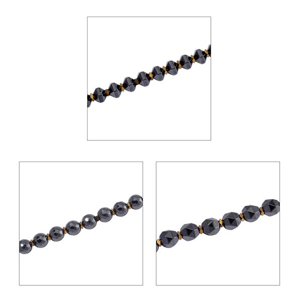 3er-Set Hämatit Halskette - 552,50 ct. image number 8