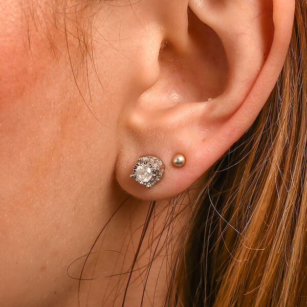 New York Kollektion - Wei&szlig;er Diamant I1-I2 GH Ohrstecker 417 Wei&szlig;gold ca. 1.00 ct image number 2