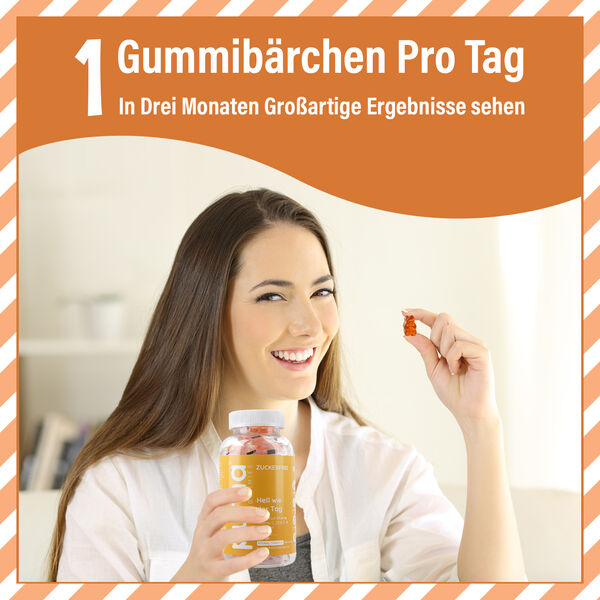 PURNA Vitamin C, D3 und Zink 60 Gummib&auml;rchen, Orangengeschmack image number 4