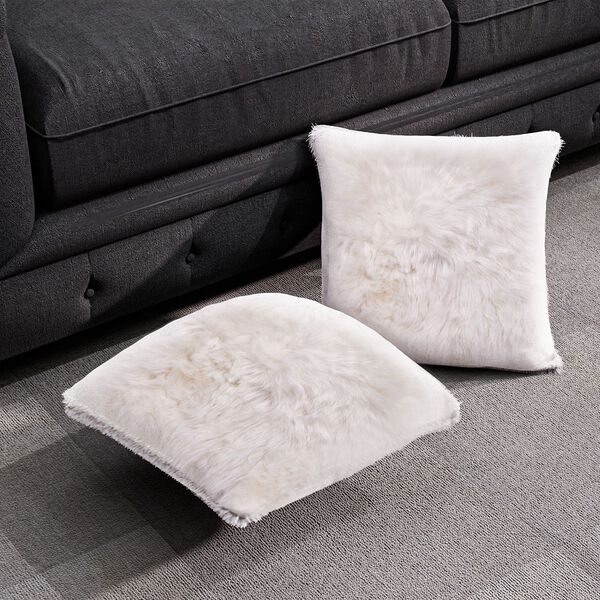 Luxury Edition 2er Set Kissenbezüge, weiß image number 3