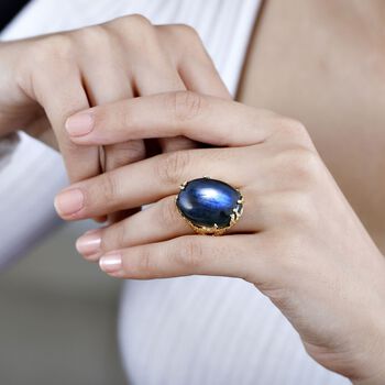 AAA Labradorit Ring - 31,49 ct.