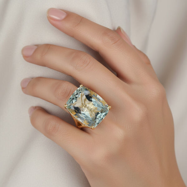 D'Joy AA Prasiolith Ring - 37,93 ct. image number 3