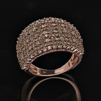 Nat&uuml;rlicher Champagner Diamant-Ring - 2 ct.