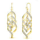 NY Kollektion - Spiralförmige Ohrringe in vergoldetem 925 Silber image number 0